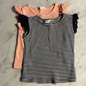 Gap flutter sleeve tank top pair